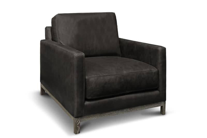 Monterrey 100% Top Grain Leather Modern Americana Armchair