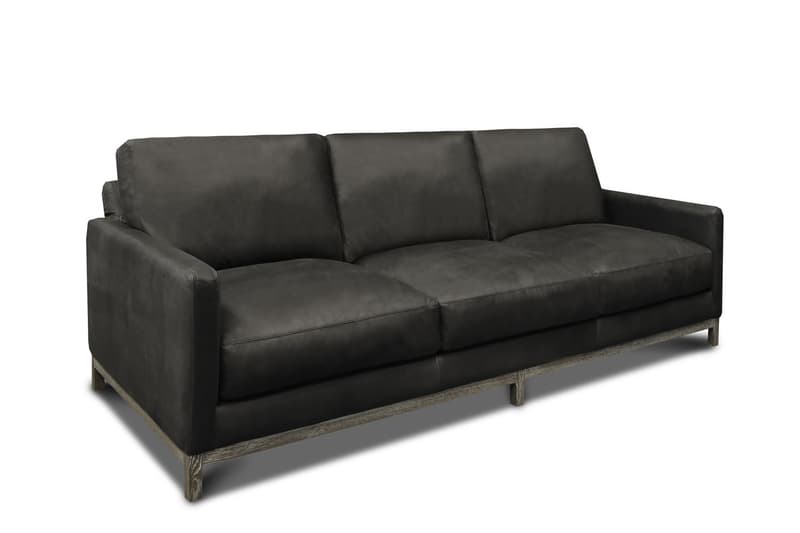 Monterrey 100% Top Grain Leather Modern Americana Sofa
