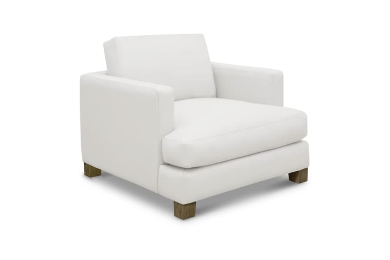 Galaxy 100% Top Grain Leather Modern Club Armchair