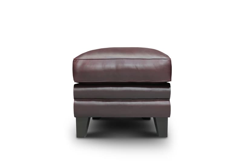 Adriana 100% Top Grain Leather Traditional Ottoman Footstool