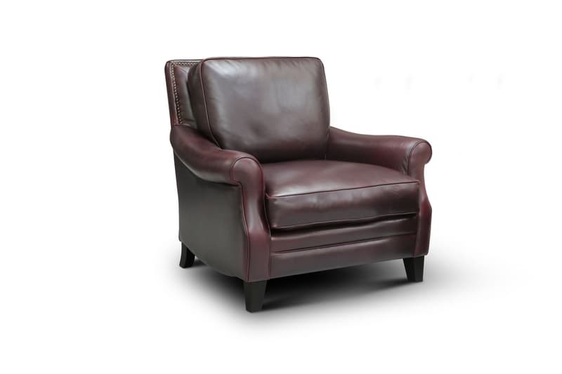 Adriana 100% Top Grain Leather Traditional Armchair