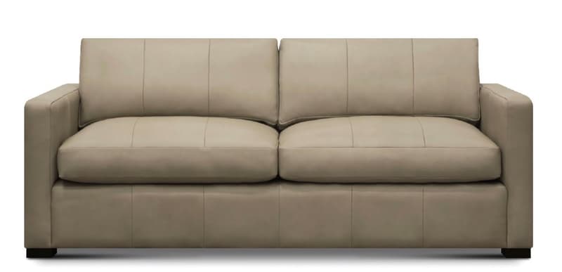 Jordan All Leather Queen Sleep Sofa, Portofino Steam