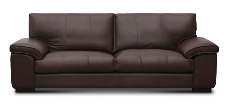 Anthony All Leather Sofa, Boca Bramble