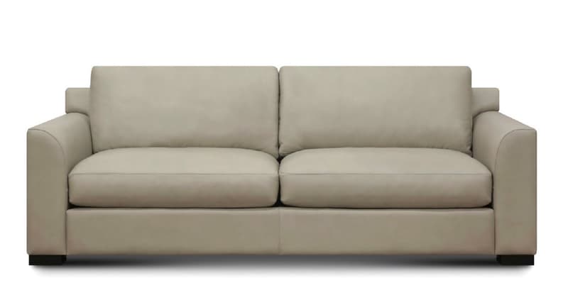 Monroe All Leather Sofa, Portofino Cashmere