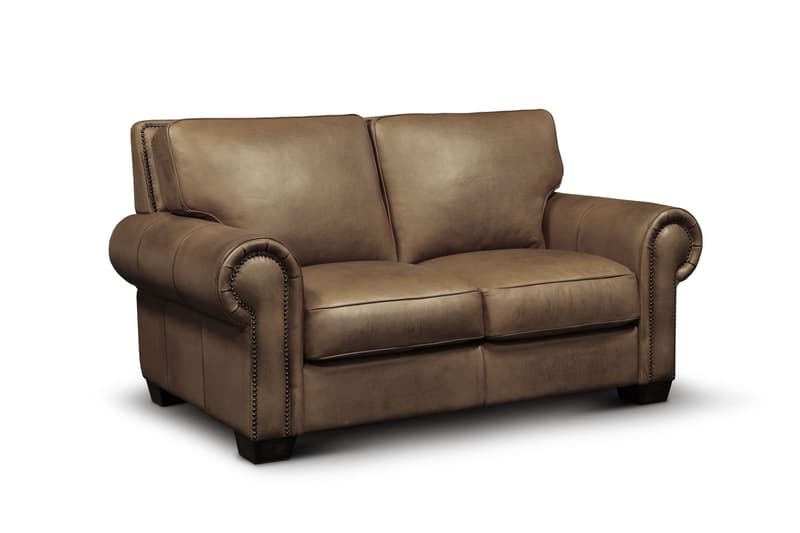 Valencia 100% Top Grain Hand Antiqued Leather Traditional Loveseat