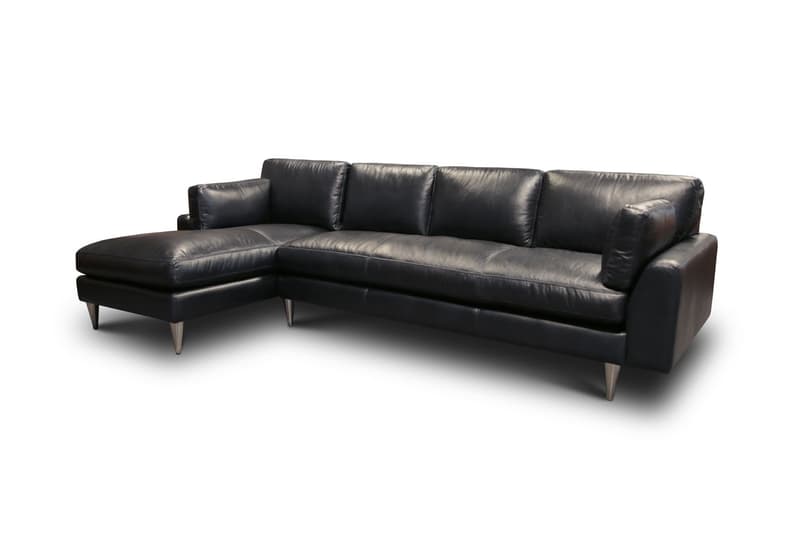 Skyline 100% Top Grain Leather Americana Sectional, Left Arm Chaise